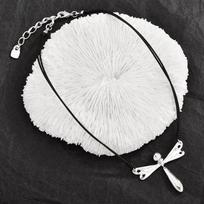 Spanish Dragonfly Necklace Pendant Personality Punk Retro Trendy Men And Women Hand-Woven Dragonfly Necklace Women white
