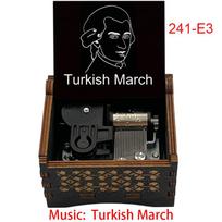 Mozarto Rondo Alla Turca Turkų maršas 18 natų Mechaninė muzikinė dėžutė Fortepijono mokytojams Studentams Gimtadienio Kalėdų Naujųjų Metų Dovana 3 241-E3 black