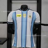 Argentina 2026 World Cup Soccer Jersey Men Short Sleeve Home Kit Messi Di Maria Alvarez Garnacho Custom Number Medium white