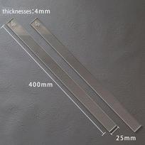 Thickness Acrylic Measuring Strip Set Fondant Leveler Ruler for Professional Home Equipment Thickness 4mm gray