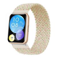 Nylon Band for Huawei Watch Fit 2 Strap smartwatch Accessories Elastic braided solo loop bracelet Correa Huawei Watch fit2 band huawei watch fit 2&S blue