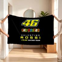 Valentino Rossi (1) Flanelinis pledas – švelnus akcentas miegamajam ir svetainei bei jaukia namų dovana 130cmx150cm