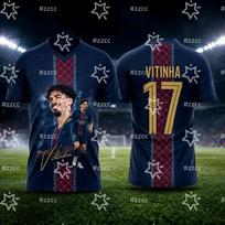 2026 Portugal Vitinha No.23 Football Jersey Training Kit Summer Sports Men's T-Shirt Kid's Clothing Tee M