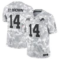 Detroit Lions 14 Amon-Ra St. Brown Football Jersey - Multiple Colors Sizes 14 Camo