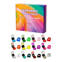 Temporary Hair Chalk 12 Colors Set, Non Toxic Washable Hair Color Dye for Party Cosplay, Easy to Use and Clean 1 Set orange