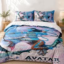 Avatar Custom Name 3pc set Perfect for bedroom use Comfortable bedding set includes a duvet cover and two pillowcases Ideal birthday or Christmas gift 180cmx210cm