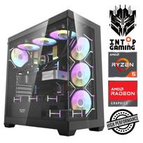 INTOP Ryzen 5 7500F 64GB DDR5 1TB SSD M.2 NVME+2TB RX9060XT 16GB no-OS