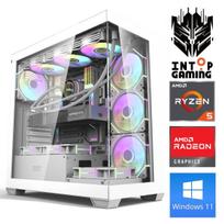 INTOP Ryzen 5 7500F 32GB DDR5 1TB SSD M.2 NVME+2TB RX9060XT 16GB WIN11