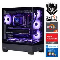 INTOP AQUA Ryzen 5 9600X 32GB DDR5 1TB SSD M.2 NVME+2TB RX9060XT 16GB WIN11