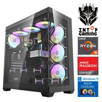 INTOP AQUA Ryzen 5 7500X3D 16GB DDR5 1TB SSD M.2 NVME RX9060XT 16GB WIN11