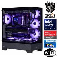 INTOP AQUA Ultra 7 270K Plus 64GB DDR5 1TB SSD M.2 NVME RX9060XT 16GB WiFi WIN11Pro