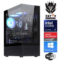 INTOP Ultra 5 225F 16GB DDR5 500GB SSD M.2 NVME RX9060XT 16GB WiFi WIN11Pro