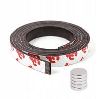 Magnetinė juosta su 3m lipnia juosta, 500cm x 10mm x 1.5mm
