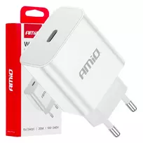 Amio -03891 travel charger | 20W | QC | USB-C
