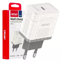 Amio -04285 travel charger | 30W | PD, QC, GaN | USB-C