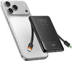 VEGER Wireless charger Qi2.2 25W Apple 3-in-1 included 90cm retractable cable