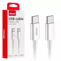 Amio -03896 data transfer and charging cable | USB-C to USB-C | 60W | 1m