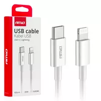 Amio -03898 data transfer and charging cable | USB-C to Lightning | 20W | 1m