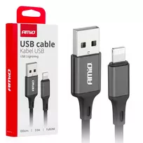 Amio -03901 data transfer and charging cable | USB-A to Lightning | 10W | 1m