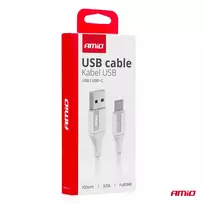 Amio -03917 data transfer and charging cable | USB-A to USB-C | 15W | 1m
