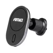 Amio My Mag magnetic car phone holder for air vent with 15W wireless charging MagSafe compatible
