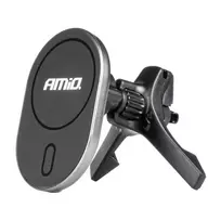 Amio My Mag magnetic car phone holder for air vent with 15W wireless charging MagSafe compatible