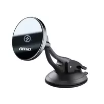 Amio My Mag magnetic car phone holder with suction cup with 15W wireless charging MagSafe compatible
