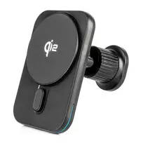 Amio magnetic car phone holder for air vent and windshield with 15W wireless charging MagSafe compatible