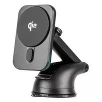 Amio magnetic car phone holder with suction cup with 15W wireless charging MagSafe compatible