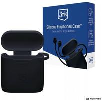 3MK Silicone AirPods Case for AirPods 4/5 black