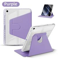 Planšetinio kompiuterio dėklas, skirtas „Samsung Galaxy Tab A8 S9 FE A9 Plus 11“ S7 S8 S9 Plus 12,4“ S6 Lite 360° pasukamas dėklas su rašiklio lizdo dangteliu Tab S7/S8 11'' levanda