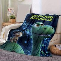 1 vnt., „Gerasis dinozauras“ namų dekoro pledas, minkštas užtiesalas sofai, lovai, kelionėms 80cmx120cm gray