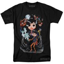 Coraline Movie Promo Poster Graphic design T-Shirt Unisex T-Shirt XXXXL gray