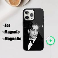 M-Maneskin Damiano David Phone Case For iPhone 17,16,15,14,13,12,11,Pro,Max,Plus,Mini,SE4,E Magnetic Magsafe Wireless Charging iPhone17 black