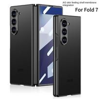 Matinis, odos pojūčio itin plonas stiklo apsauginės plėvelės telefono dėklas, skirtas Samsung Galaxy Z Fold7 Fold 7, su kameros apsauginiu dangteliu Galaxy Z Fold7