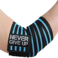 Sports Elbow Guard Winding Pressure Elbow Pad Bench Press Weightlifting Protective Gear Gym Equipment Equipment Booster Stripe mėlyna