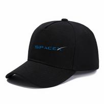 SpaceX Baseball Cap Space X Logo Nasas Summer Hip Hop Boy Hats Sun Caps Adjustable Breathable Outdoor Travel Kids Hats 55CM-60CM black
