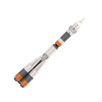 Building Blocks Boy Toy Rocket Building Blocks Small Particle Assembled Desktop Toy Ornaments white