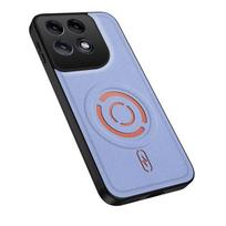 Luxury Weaving Texture Magnetic Case For Motorola Signature Edge 70 Pro Ultra 60 Fusion Breathing Fabric Anti-drop Protect Cover Moto X70 Air Pro šviesiai mėlyna spalva