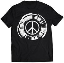 Metal Gear Solid Peace Walker Peace Emblem T-Shirt Men Retro Stealth Game Graphic Tee Casual Co XXXXL white