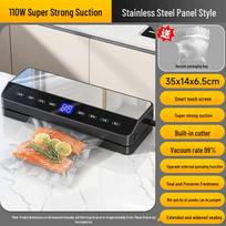 Large Household Vacuum Sealer for Extended Sealing of Dry, Wet, Oil, and Powder Foods white