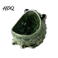 Handcrafted Home Decor Cute Big Mouth Frog Ceramic Candy Dish & Key Bowl for Entryway Table Frogs And Coin Holder Bowl Decorative Figurine B black