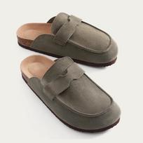 Summer Suede Clogs Slippers Women Clogs Slippers Outdoor Nonslip Beach Sandals UnisexCork Clogs Slippers with Adjustable Buckle 41 black