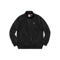 Supreme X Lacoste Velour Half Zip Track Top SUP-SS18-574 L black