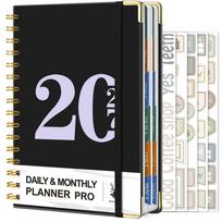 2027 Daily Binder Planner 400 Pages Weekly Monthly Calendar Journal With 5 Pieces Decorative Planning Stickers Time Management juoda