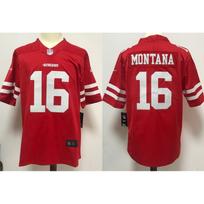 Mens NFL San Francisco 49ers Embroidered Football Jersey Short Sleeve Sport T-Shirt Fans Casual Wear 49ers Red 16 Gen2