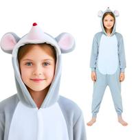 Mickey Mouse Onesie Kigurumi Pajamas Costume 125-135cm beige