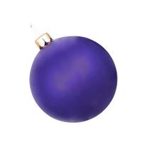 Kalėdinė didelė pripučiama kamuolio dekoracija lauko veja ir medžių kabinimui, 45-75cm 65cm violetinė