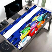 Among Us Print Mouse Pad, Anti‑Slip Desktop keyboard Mat, for PC Laptop Gaming Working Daily Use, Cool Festival Surprise Gift 30cmx60cm