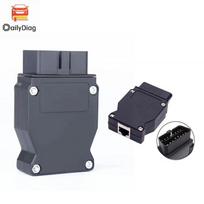 OBD2 Adapter for BMW ENET Ethernet to OBD2 16Pin Connector Plug for BMW Car Interface Fits for BMW OBD2 Enet Plug Connector gray
